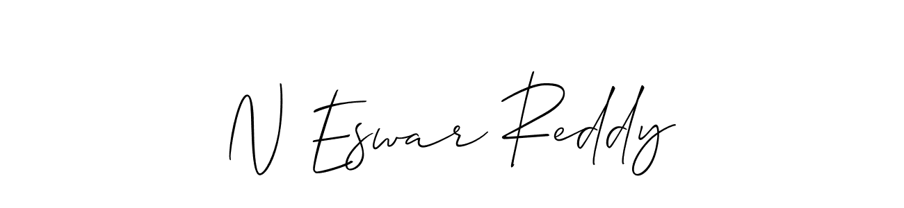 Make a short N Eswar Reddy signature style. Manage your documents anywhere anytime using Allison_Script. Create and add eSignatures, submit forms, share and send files easily. N Eswar Reddy signature style 2 images and pictures png